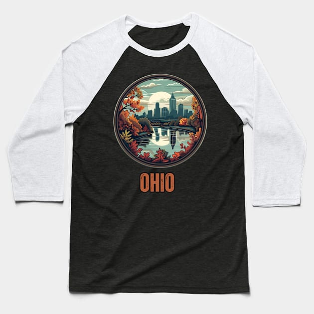 Ohio State USA Baseball T-Shirt by Mary_Momerwids